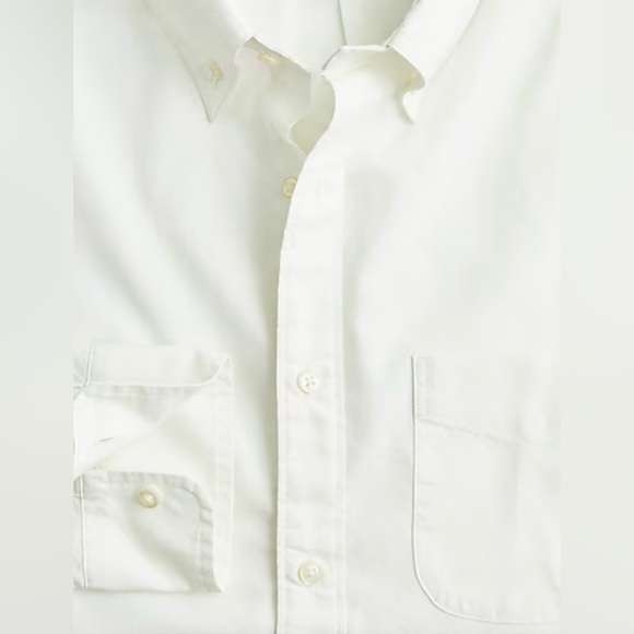 NWT J. Crew Men’s Slim Untucked cotton oxford shirt - XXL - White - Picture 6 of 8